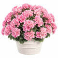 Plante artificielle en pot 30 cm fleurs roses feuillage synthétique vert décoration intérieure