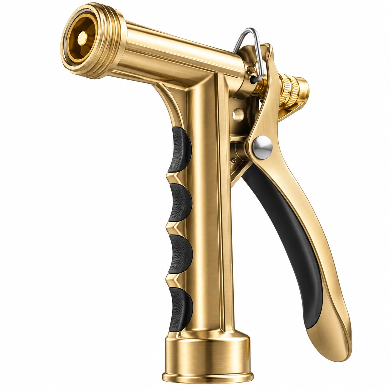 Pistolet d'arrosage 20 cm en laiton doré à jet réglable