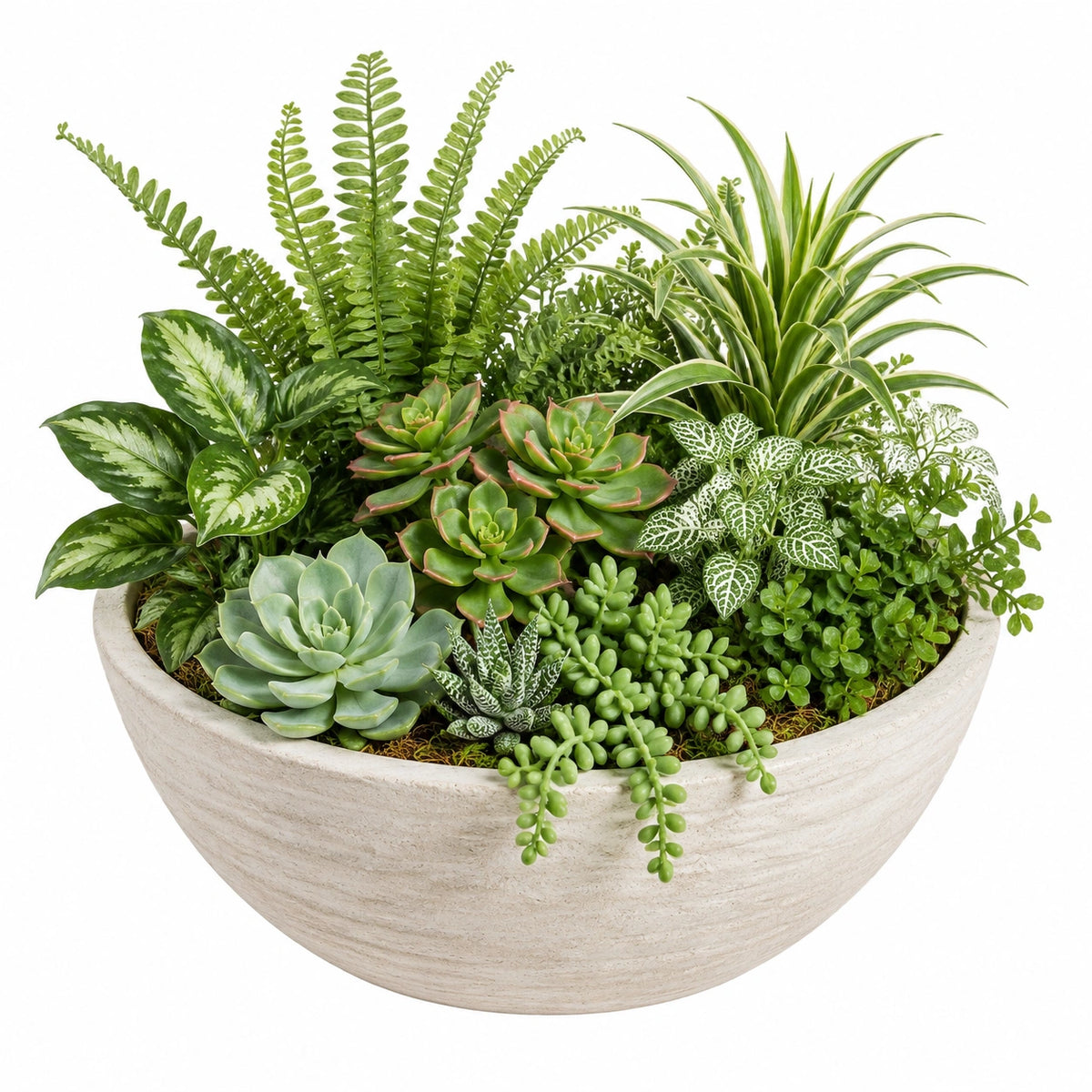 Plante artificielle en pot 45 cm feuillage vert décoratif intérieur